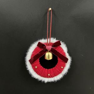 50cm Large Christmas Decoration Wreath Bow Pink Christmas Wreath <b>Outdoor</b> Christmas Wreath With Lights - Product Image 4