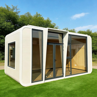 Bureau préfabriqué en panneaux sandwich acier contemporain, modulaire, en kit, étanche, écologique, durable, anti-corrosion, léger