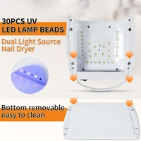 Machine de séchage de lampe à ongles UV professionnelle séchage de Gel de vernis à ongles à 4 vitesses 30 LEDS Double Source de lumière lampe lampe de polymérisation