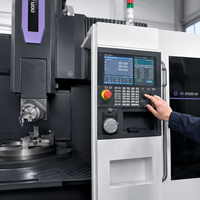 Machine de traitement des métaux de précision à double colonne automatique avancée et robuste pour tour CNC vertical