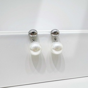 Boucles d'oreilles uniques vintage en argent sterling 925 plaqué or 18 carats, nœud géométrique, perles baroques pour femmes, usage quotidien - Product Image 4