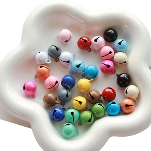 Petite cloche de 14 mm à peindre, accessoires pour porte-clés DIY, jouet pour animaux de compagnie, pendentif, bonbon, mot, Noël - Product Image 1