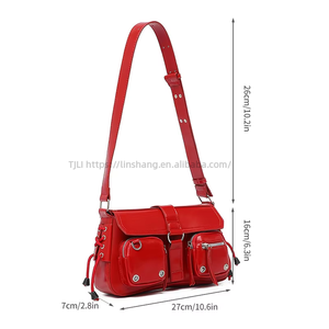 New Sweet Cool <b>Small</b> Shoulder <b>Bag</b> Fashion Handbag Woman Underarm <b>Black</b> <b>Bag</b> Wholesale Tanjing - Product Image 2