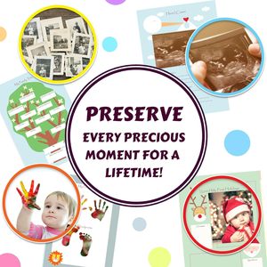 First 5 Years Baby <strong>Memory</strong> Milestone Book Baby Boy <strong>Keepsake</strong> With Clean-Touch Ink Pad for Baby - Product Image 4