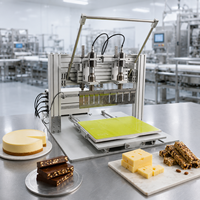 Dubbele titaniumlegering messen handmatige vlees- en bevroren cake snijmachine ultrasone kaas- en voedselsnijmachine
