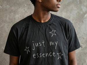 Camiseta Personalizada Vintage Lavada en Negro, con Efecto Desgastado, Impresión DTG, Logotipo, Talla Grande, Informal, de Algodón, Corte Regular - Product Image 2