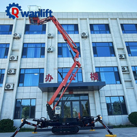 Plataforma Elevadora Araña de 20m con Orugas, Eléctrica, Autopropulsada, Hidráulica, 300kg, Estructura de Acero Aleado, Certificación CE