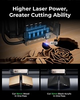 Grabador Láser Avanzado XTool S1 de 40W, Cortador Láser de Diodo de Alta Precisión con Carcasa, para Uso Profesional en Madera, Nuevo