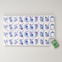 Ensemble de Mahjong Américain Esthétique Triple Couche Personnalisé Gravé Jade Marbré Dos Vert Bambou Tuiles Jeu de Société Cadeau de Vacances