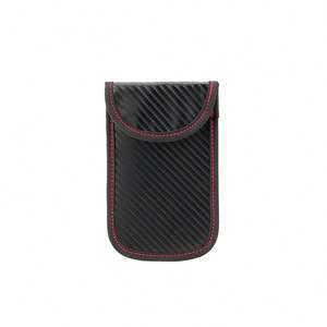 Boîte de blocage de signal RFID double couche en cuir, boîte Faraday pour clés de voiture avec fermeture magnétique - Product Image 2