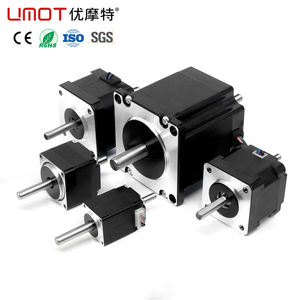 UMOT Nema8 11 14 <span class=keywords><strong>17</strong></span> 23 moteur pas à pas à double arbre 2 phases 4 fils grand couple 15-950mN.m 5/8mm arbre opposé arbre fin moteur pas à pas - Product Image 1