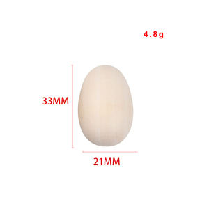 ไข่อีสเตอร์ไม้ยังไม่เสร็จ ของเล่น DIY สำหรับเด็ก ไข่ไม้ยังไม่เสร็จสำหรับงานฝีมือและของขวัญเทศกาลอีสเตอร์ - Product Image 6