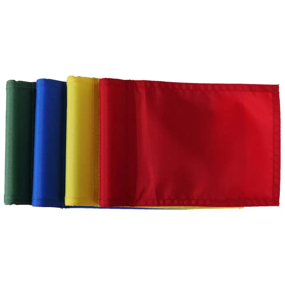 Drapeau de golf en polyester personnalisé, brodé, 35x50cm, impression rouge, bleu, blanc, vert, jaune, nouvelle usine