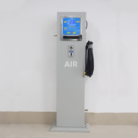 Compresseur d'air intégré à monnayeur pour gonflage de pneus DP-TB01, construction métallique, manomètre numérique intégré, réglable