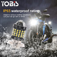 Phare de moto LED YOBIS 10000LM H4 H6 BA20D P15D avec lentille CSP, faisceau blanc et jaune, feux de route et de croisement pour moto et scooter