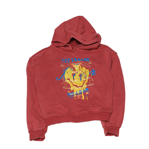 เสื้อฮู้ดดี้พิมพ์ลาย Melted Smile แบบฟอกสีสไตล์วินเทจ ยูนิเซ็กส์ เสื้อผ้าดีไซเนอร์ เสื้อฮู้ดดี้ผู้ชาย แบบสั่งทำพิเศษ ไซส์ใหญ่ - Product Image 4
