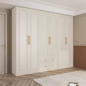 Armoire de chambre à coucher en bois grande taille, directement de l'usine, meuble de rangement portable en MDF, <span class=keywords><strong>pas</strong></span> <span class=keywords><strong>cher</strong></span> - Product Image 4