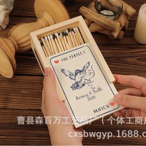 Caja de Almacenamiento de Cigarrillos de Madera, Color Natural, Forma de Barra, Organizador de Escritorio para Uso en Hoteles y Bares, con Impresión de Logotipo - Product Image 3