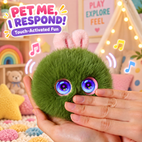 Jouet en peluche intelligent AI lapin avec interaction parent-enfant, yeux LED, chat vocal, capteur tactile, cadeau compagnon pour enfants