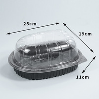 Boîte d'emballage alimentaire jetable polyvalente Boîte de poulet rôti frais cuit Nouveau concept d'emballage d'aliments frais