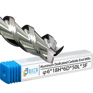 Fraises à bois en carbure de tungstène Jinchuan hautement polies 3/4/6 mm, outil CNC, fraise à 3 flûtes, fraise à hélice 35, non revêtue, fraise à découper - Product Image 4