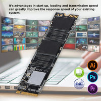 "GB" 2 Nvme PCIe محرك SSD داخلي عالي السرعة مع منفذ توسيع SATA لسطح المكتب