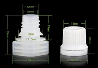 Couvercle de becs de poche de liquide en plastique de 10mm, bonne étanchéité, prix bon marché, vente en gros d'usine
