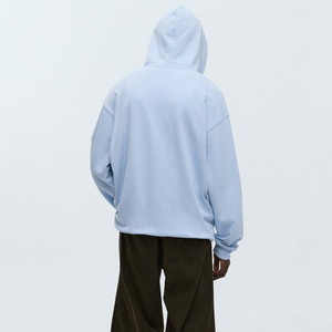 Sweat à capuche zippé entièrement doublé à carreaux, logo personnalisé, coupe ample, manches longues, streetwear décontracté, personnalisation en gros pour hommes - Product Image 5