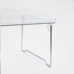 Ins-style Acrylic Folding Storage Rack Office <b>Desktop</b> Transparent Organizer <b>Shelf</b> Work Station - Product Image 3