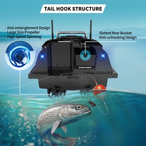 เรือตก<span class=keywords><strong>ปลา</strong></span> V803Pro GPS RC พร้อมระบบโซนาร์ GPS ออโตไพลอต 4 ช่องเก็บเหยื่อ 2 เสาอากาศ ระบบแจ้งเตือนการตก<span class=keywords><strong>ปลา</strong></span> ไฟกลางคืน สำหรับตก<span class=keywords><strong>ปลา</strong></span><span class=keywords><strong>คา</strong></span><span class=keywords><strong>ร์</strong></span>พ - Product Image 5