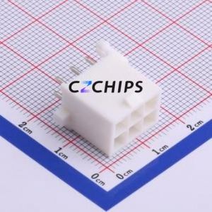 HX41406-6A Wire-to-Board Pin Header Through hole Component (THT),P=4.14mm Connector 2x3P 4.14mm Through Hole 6P - Product Image 1
