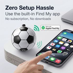 Localizador GPS con Forma de Balón de Fútbol, Antipérdida, Discreto, Oculto, Difícil de Detectar, Etiqueta Inteligente, Funciona con Find My, Resistente al Agua, para Mascotas, Perros y Gatos - Product Image 1