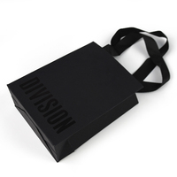 Custom Brand Logo Printed Shopping Paper Bag with Cotton Rope Handle Recyclable FSC Certified for Clothing Boutique