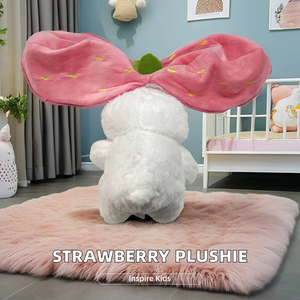 Хит продаж, плюшевая кукла с клубникой, морковным Кроликом, подушка, милый фруктовый кролик, пасхальные плюшевые игрушки для детей, хлопок - Product Image 3