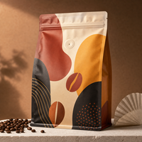 500g Tek Menşeli Kahve Paketleme Programları için Kahve Çekirdeği ve Öğütülmüş Kahve Paketleme Ambalajı