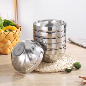 Ensemble de bols en acier inoxydable DF946, réutilisables, pour le rangement en cuisine, pour la maison, toutes saisons - Product Image 1