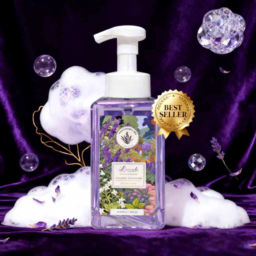Natural Moisturizing Hand Soap For Dry Skin 440ml - Lavender Extract,Soothing &amp; Non-greasy Hand Wash
