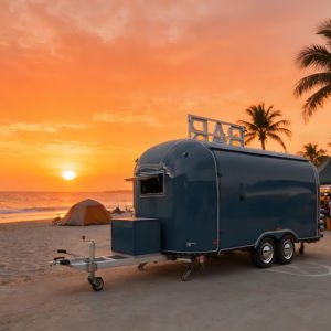 Paquete de Equipamiento para Camión de Comida con Freidora Comercial, Plancha, Refrigerador y Sistema de Campana Extractora sin Ventilación para Constructores DIY - Product Image 1