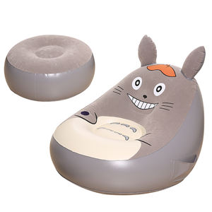Canapé-<span class=keywords><strong>lit</strong></span> pliable simple/double en plastique gonflable <span class=keywords><strong>Totoro</strong></span> de dessin animé - Product Image 3