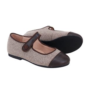 حذاء بناتي مصنوع يدويًا من جلد طبيعي من chozii, حذاء بناتي من جلد طبيعي عالي الجودة مصنوع يدويًا من جلد صوفي لفصل الشتاء - Product Image 1