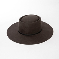 Chapeau Fedora polyvalent et simple avec décoration de ceinture, chapeau haut de forme, nouveau style 2025, large bord rétro, chapeau en feutre 100% laine