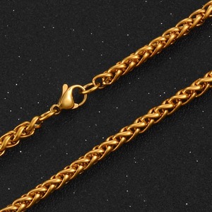 Vente flash - Collier classique en acier inoxydable couleur <span class=keywords><strong>or</strong></span>, tendance hip-hop, pour hommes et femmes - Product Image 4