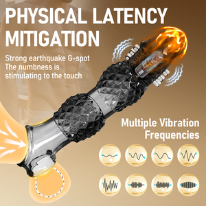 Männlicher Dildo-Überzug, Verlängerter Kristallüberzug, Physischer Verschluss, Verfeinertes Paar-Sexspielzeug, Weiches Silikon, Waschbar, 100% Wasserdicht - Product Image 2