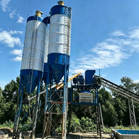 Silo à ciment vertical sectionnel en acier pour utilisation en centrale à béton