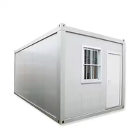 Maison conteneur mobile préfabriquée carrée détachable et respirante, design moderne pour usages multiples (école, entrepôt), garantie 1 an