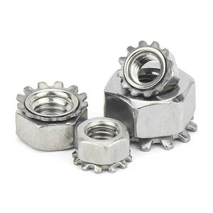 有现货 碳钢镀锌外牙星形六角锁紧螺母 1/4” <span class=keywords><strong>3</strong></span>/8” 5/16” 六角锁紧K型螺母 - Product Image 5