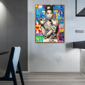 Quadro su Tela Dipinto a Mano 100% Stile <span class=keywords><strong>Banksy</strong></span>, Arte Moderna, Pittura a Olio su Tela, Decorazione Casa Vendita Calda - Product Image 4