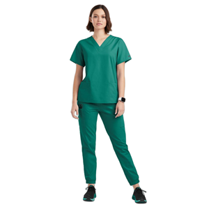 Nuevo estilo elástico logotipo personalizado Hospital uniformes Scrubs laboratorio médico abrigos enfermera uniforme Unisex Scrubs uniformes traje - Product Image 6