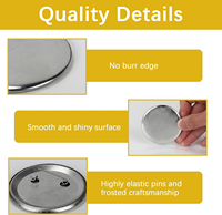 120 pièces de fournitures pour boutons imprimés, 2,25 pouces, personnalisables, 58 mm, fournitures pour boutons pour machine à badges, vente en gros, boutons avec logo personnalisé