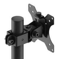 Support de moniteur simple réglable, support d'écran d'ordinateur, inclinaison, rotation, support de moniteur rotatif pour bureau
